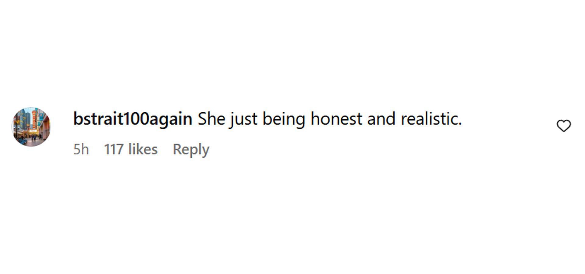 A comment reacting to the news (Image via Instagram/ @hollywoodunlocked)